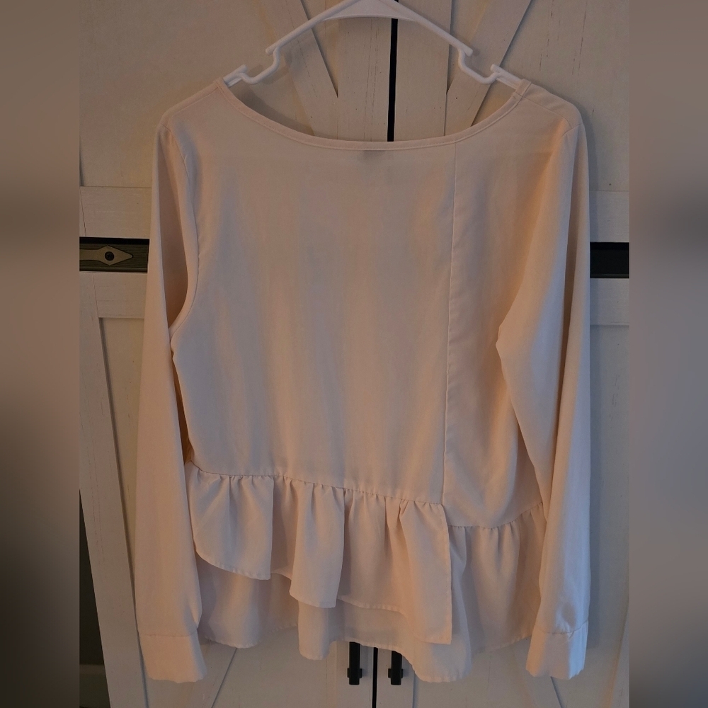 SHEIN Cream Layered Women's Top - Picture 4 of 4